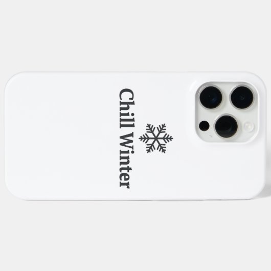 Chill Winter iPhone Case (Achterkant (horizontaal))