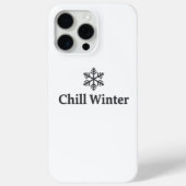Chill Winter iPhone Hoesje (Achterkant)