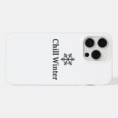 Chill Winter iPhone Hoesje 15 Pro Max Case (Achterkant horizontaal)