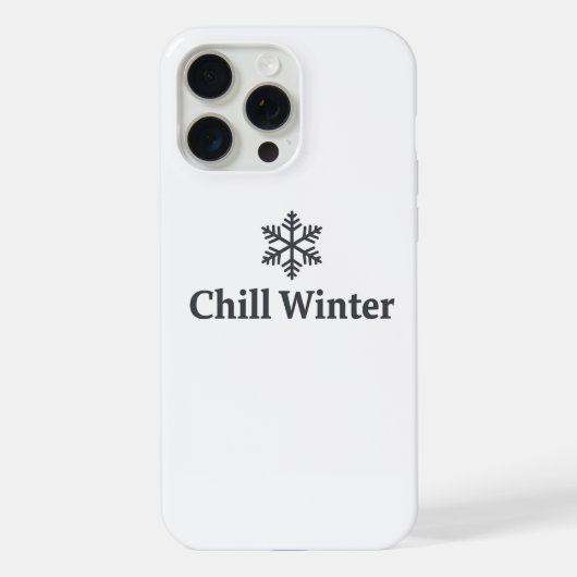 Chill Winter iPhone Hoesje 15 Pro Max Case (Achterkant)