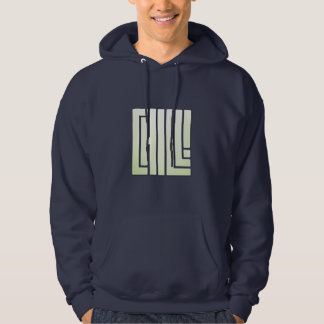 Chill - Zacht groen op Blue Edition Hoodie