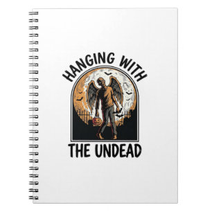 Chill Zombie-shirt vintage Halloween-afbeelding_1 Notitieboek