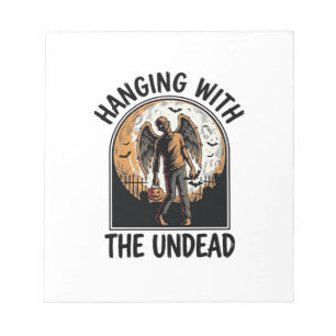 Chill Zombie T-shirt Vintage Halloween Grafisch_1 Notitieblok