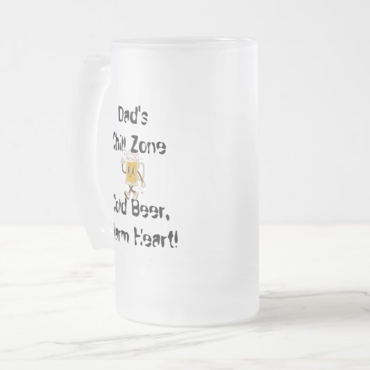 Chill Zone Frosted Beer Mok (Voorkant links)