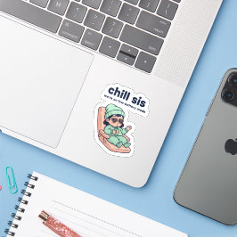 Chill Zus Funny Baby Sticker – Lage Batterij Modus