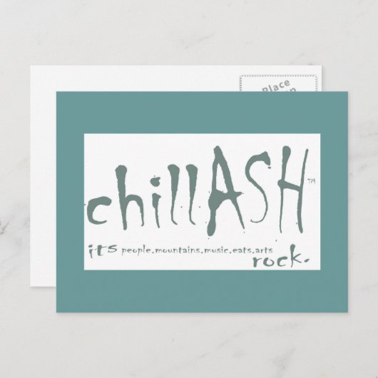 chillASH-briefkaart Briefkaart (Voorkant / Achterkant)