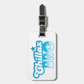 Chillax Bro!  RELAX EN KINDERbroer in cool Blue Bagagelabel (Voorkant verticaal)