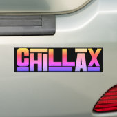Chillax Bumpersticker (Op auto)