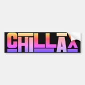 Chillax Bumpersticker (Voorkant)