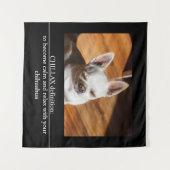 CHILLAX definition calm relax chihuahua photo text Wandkleed (Voorkant (horizontaal))