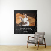 CHILLAX definition calm relax chihuahua photo text Wandkleed (In situ)