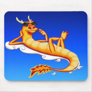 Chillax Dragon (blauw) Muismat