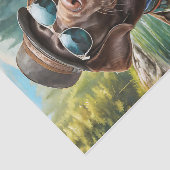 Chillax en ga naar buiten, Chocolate Lab Fisherman Tissuepapier (Detail)