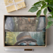 Chillax en ga naar buiten, Chocolate Lab Fisherman Tissuepapier (Geschenk)