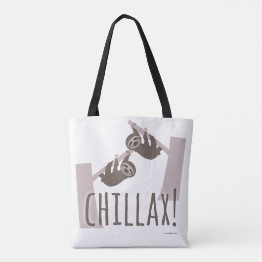 Chillax Relaxing Slote Tote Bag (Achterkant)