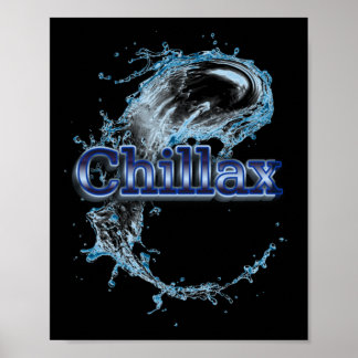 Chillax Sticker1  Poster