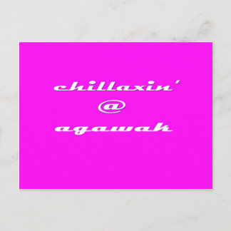 Chillaxin'@ Agawak Briefkaart