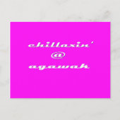 Chillaxin'@ Agawak Briefkaart (Voorkant)