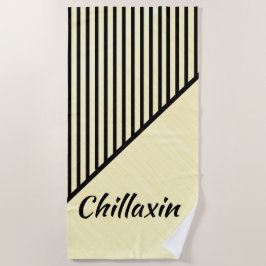 Chillaxin Chic Moderne Kunst Strandlaken