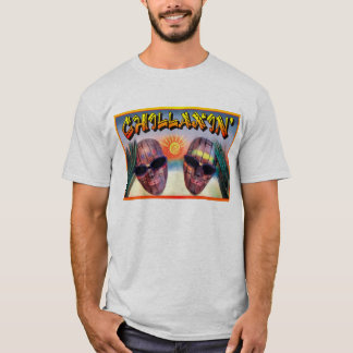 'Chillaxin' Heren T-Shirt, Asgrijs T-shirt