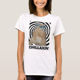CHILLAXIN' Vette Manx Kat met Zonnebril T-shirt