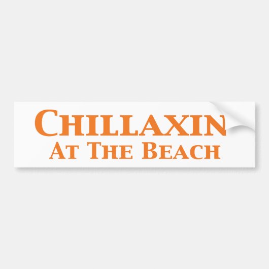 Chillaxine bij de beukencadeaus bumpersticker (Voorkant)
