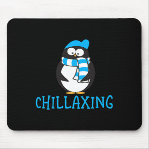 Chillaxing Schattigee Penguin Christmas Zoo Gift Muismat