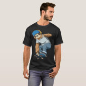 Chilled Sloth Skateboarding   Skater T-shirt (Voorkant volledig)