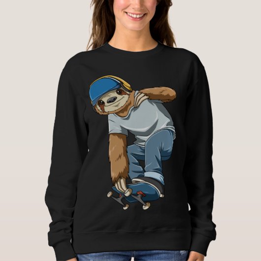 Chilled Sloth Skateboarding   Skater Trui (Voorkant)