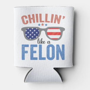 Chillen als een veroordeelde Trump Amerikaanse ver Blikjeskoeler