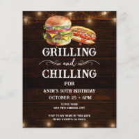 Chillen en Grillen 50e Verjaardag Uitnodigen