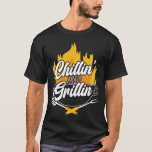Chillen En Grillen Bbq Grillmaster Byrbecue  T-shirt