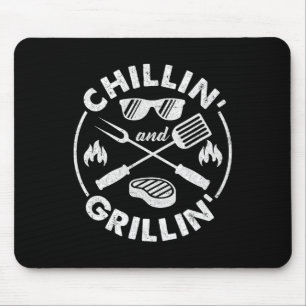 Chillen En Grillen Kostuum Grappige Bbq Grillende Muismat