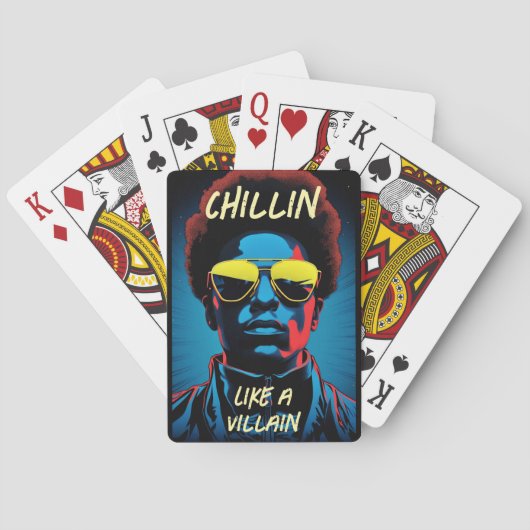 Chillen Like a Villain Speelt Kaarten (Achterkant)