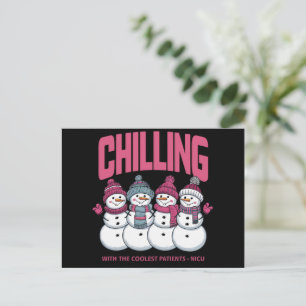 Chillen met de coolste patiënten NICU Kerstmis Feestdagenkaart