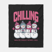 Chillen met de coolste patiënten NICU Kerstmis Fleece Deken (Voorkant)