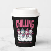 Chillen met de coolste patiënten NICU Kerstmis Papieren Bekers (Voorkant)