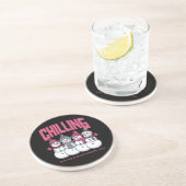 Chillen met de coolste patiënten NICU Kerstmis Zandsteen Onderzetter (Zijkant)