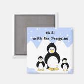 Chillen met de Pinguïns Magneet (Voorkant / Achterkant)
