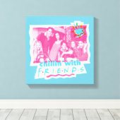Chillen met FRIENDS™ Canvas Afdruk (Insitu (Houten vloer))