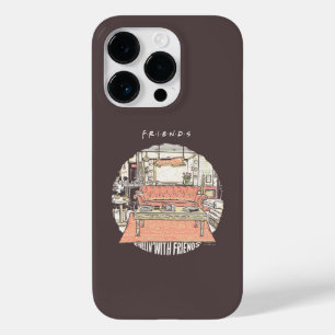Chillen met FRIENDS™ Cartoon Case-Mate iPhone 14 Pro Hoesje