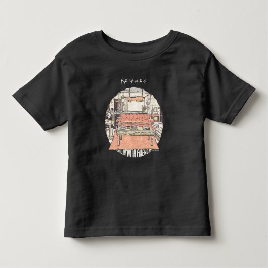 Chillen met FRIENDS™ Cartoon Kinder Shirts (Voorkant)