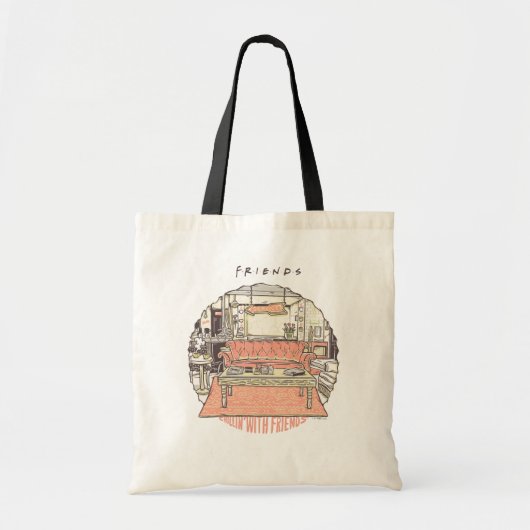 Chillen met FRIENDS™ Cartoon Tote Bag (Voorkant)