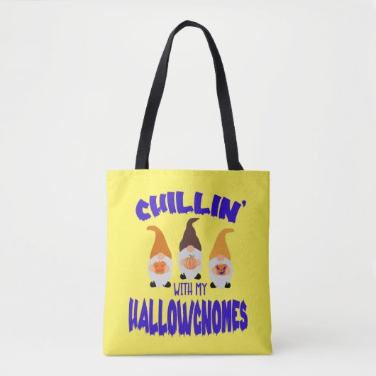 Chillen met Halloween Gnomes Trick or treat Tas (Voorkant)