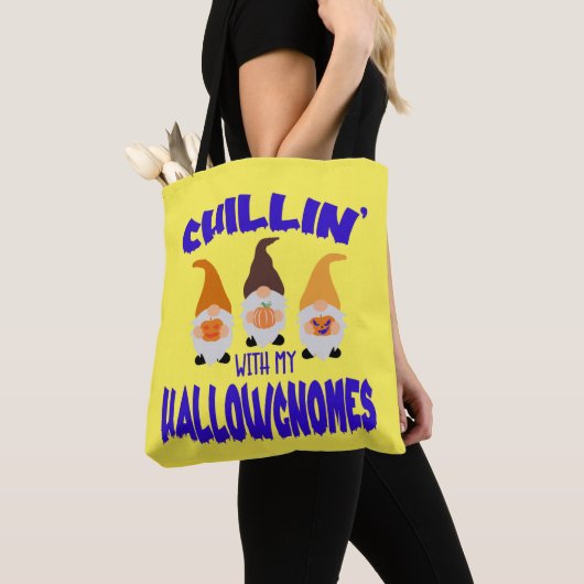 Chillen met Halloween Gnomes Trick or treat Tas (Dichtbij)
