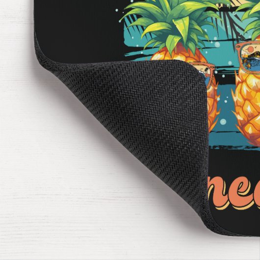 Chillen met mijn ananas zonnebril tropisch muismat (Hoek)