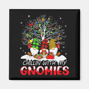 Chillen Met Mijn Kabouters Grappige Kerst Familie Magneet