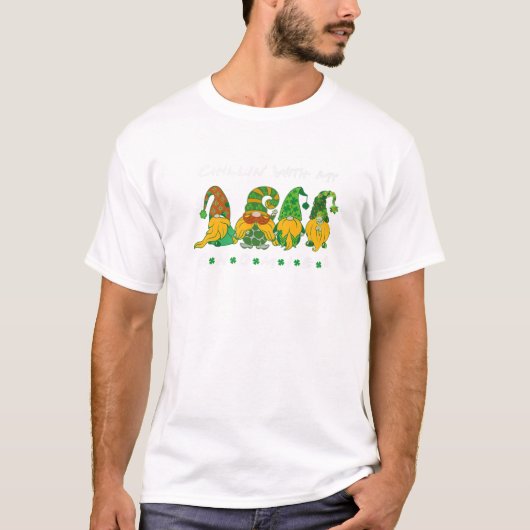 Chillen Met Mijn Kaboutertjes Grappig St. Patrick' T-shirt (Voorkant)