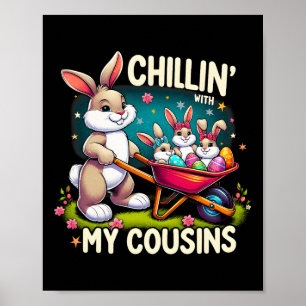 Chillen Met Mijn Neven Gelukkige Pasen Familie M Poster