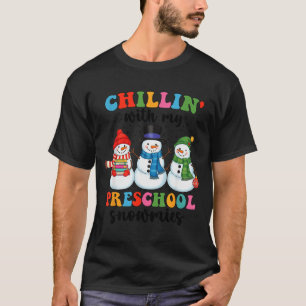Chillen Met Mijn Peutersneeuwvriendjes Kerstmis Le T-shirt